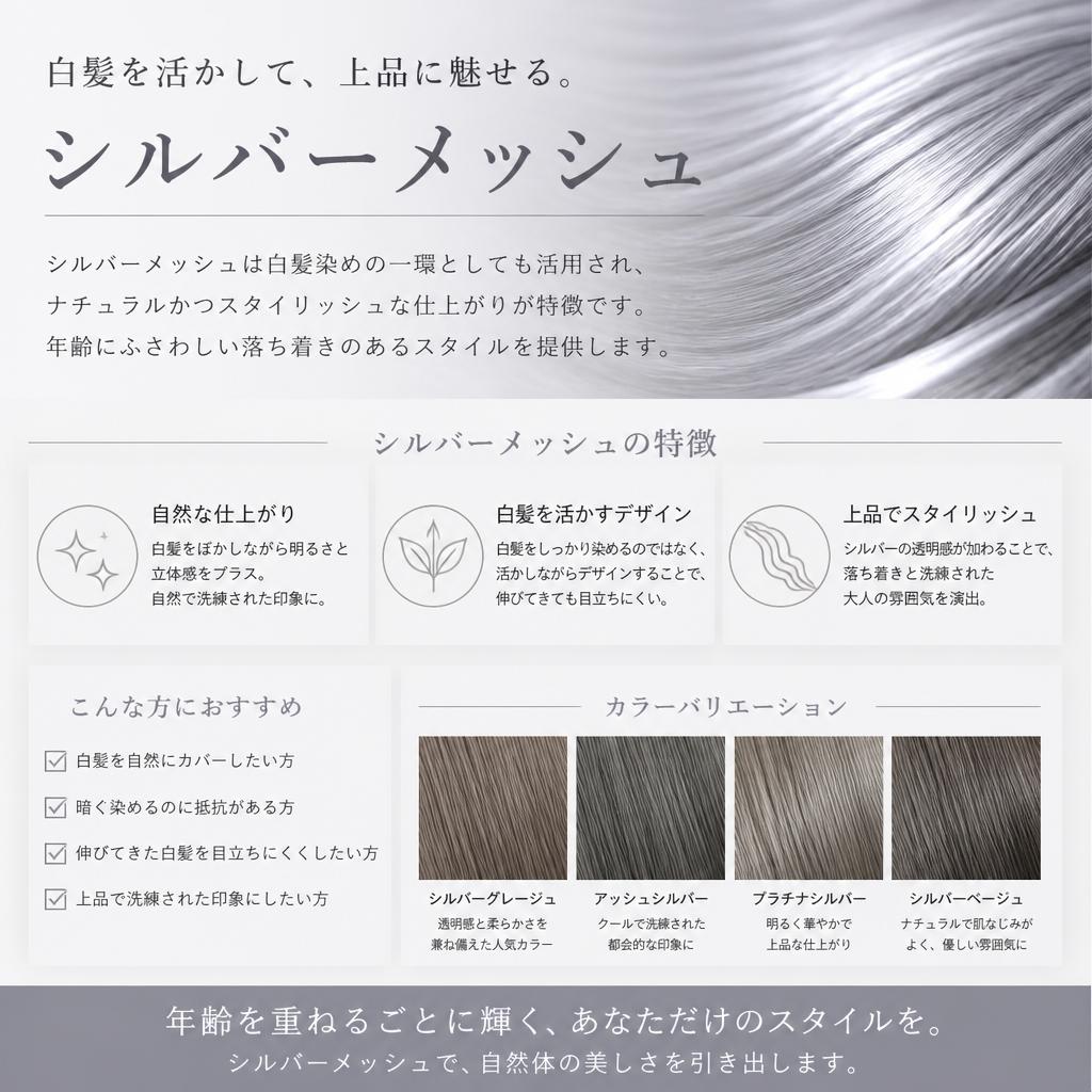 白髪染めでスッキリとした印象に