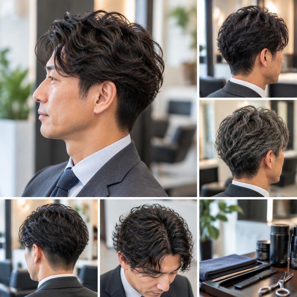 仕事でも好印象。ビジネスパーマでさりげなくおしゃれに